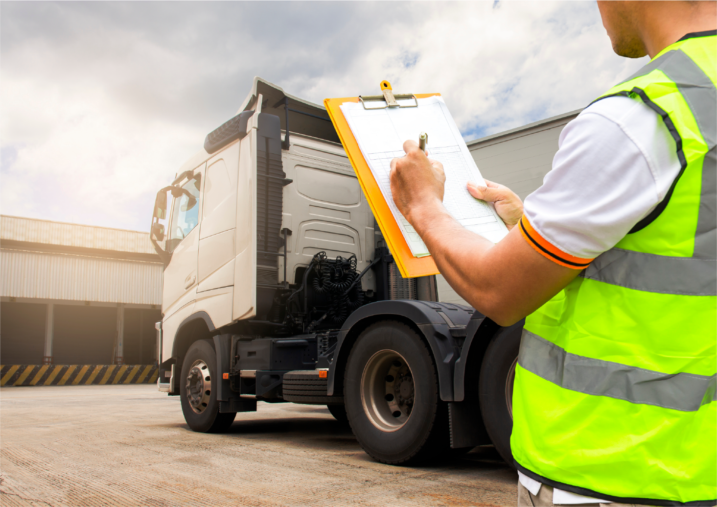 Image of truck with checklist