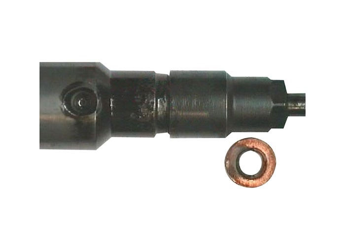 Combustion residue on injector